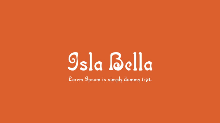 Isla Bella Font