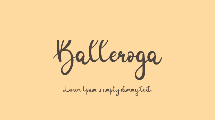 Balleroga Font