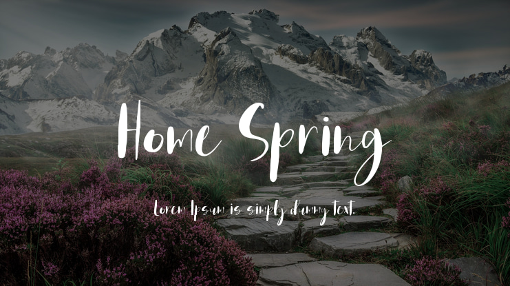 Home Spring Font