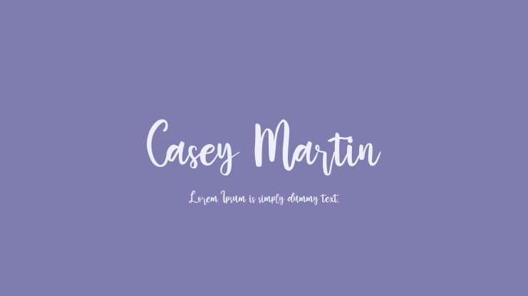 Casey Martin Font