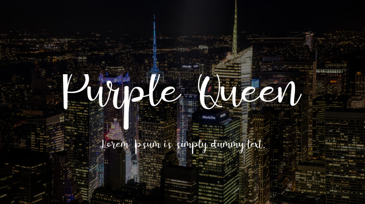 Purple Queen Font