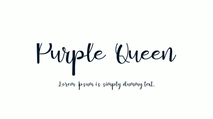 Purple Queen Font