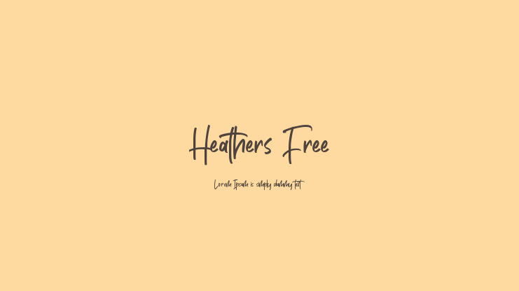 Heathers Free Font