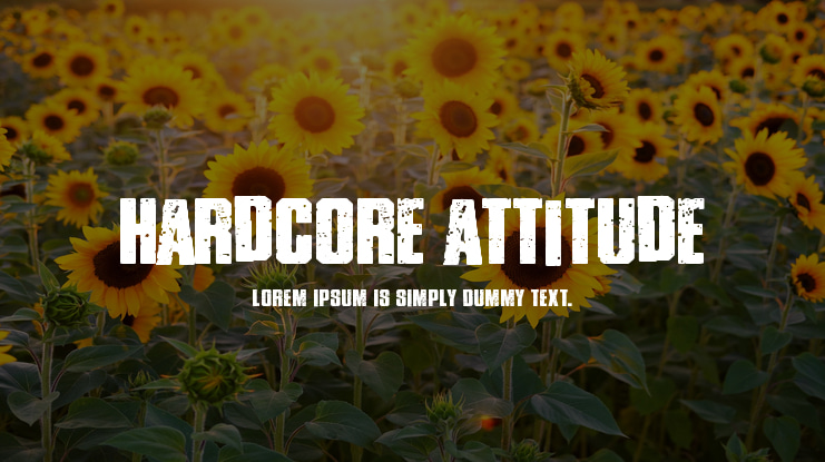 HARDCORE ATTITUDE Font