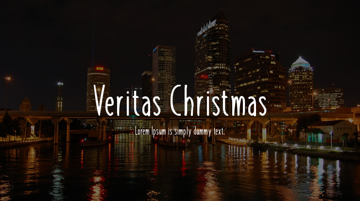 Veritas Christmas Font