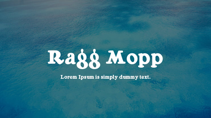 Ragg Mopp Font