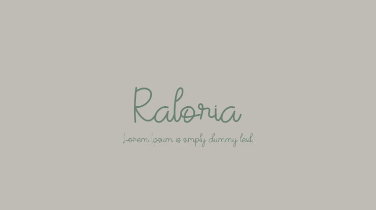 Raloria Font