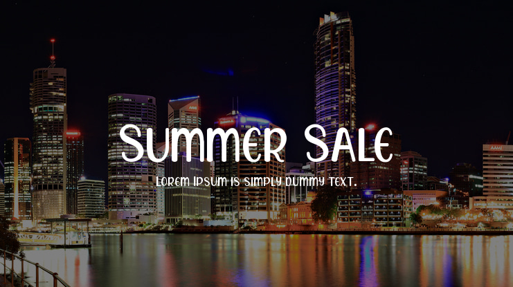 Summer Sale Font