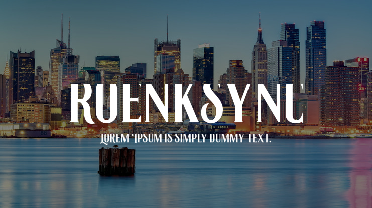 roenksync Font