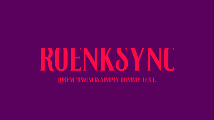 roenksync Font