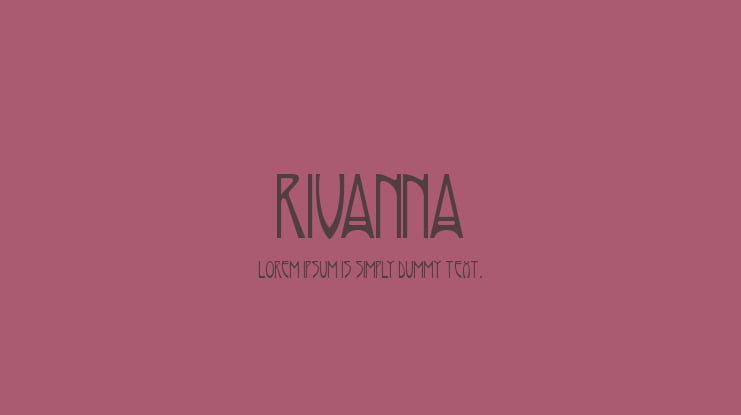 Rivanna Font