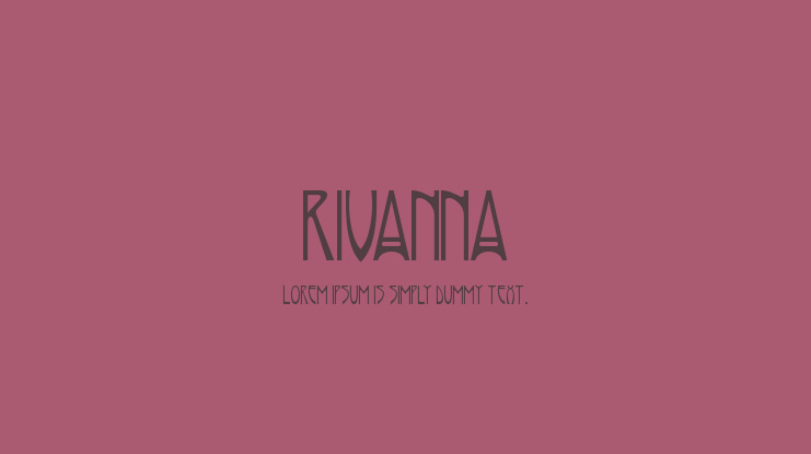 Rivanna Font
