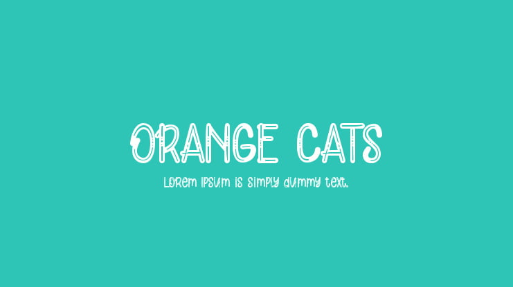 ORANGE CATS Font