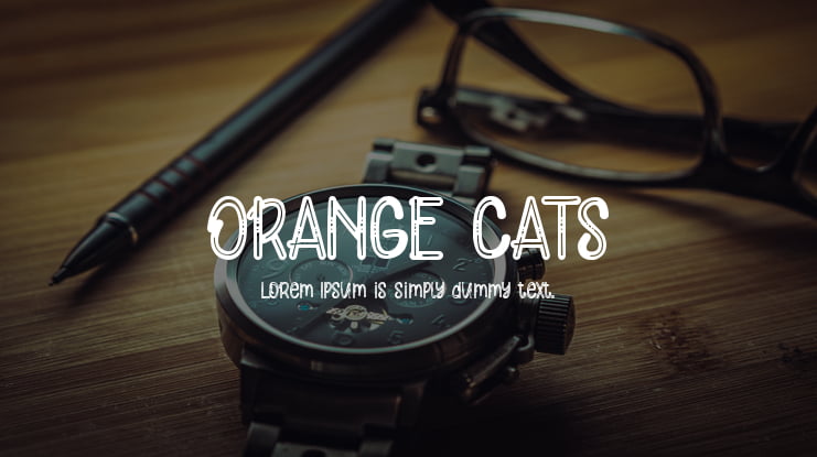 ORANGE CATS Font