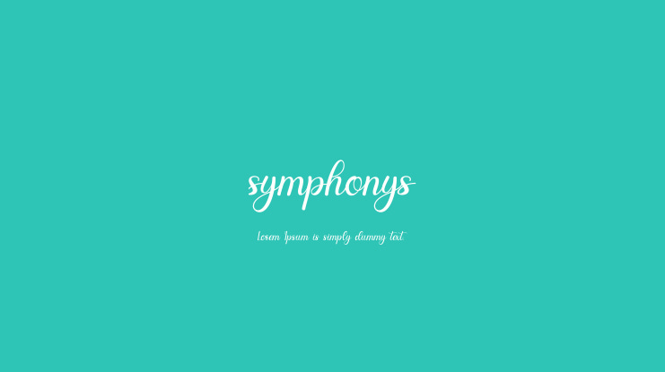 symphonys Font