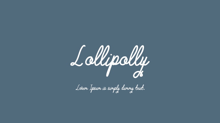 Lollipolly Font