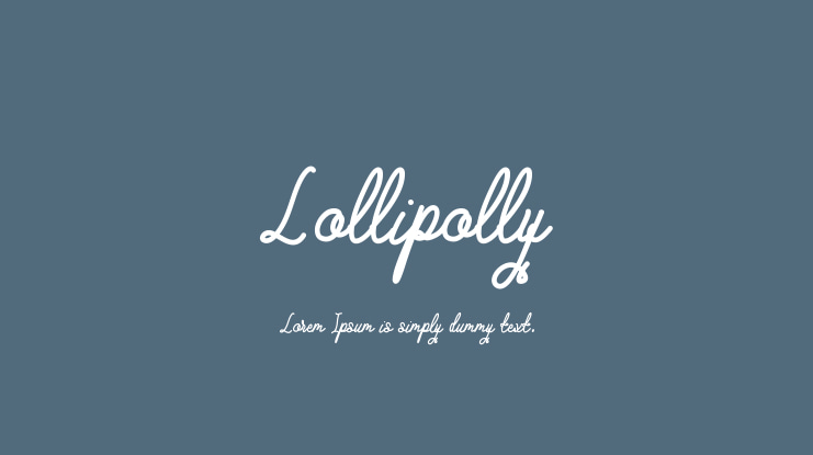 Lollipolly Font