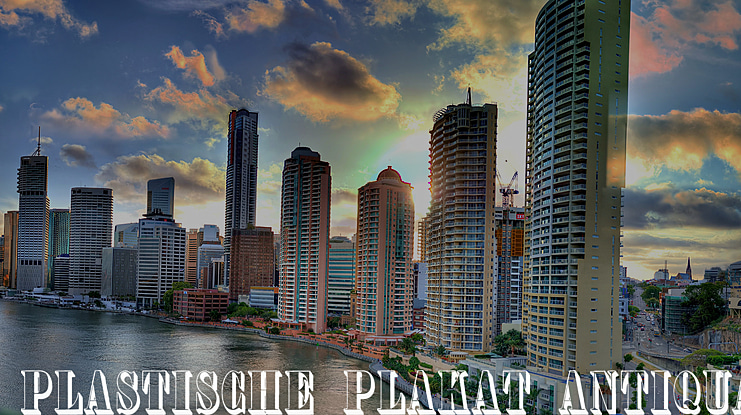 Plastische Plakat Antiqua Font Family