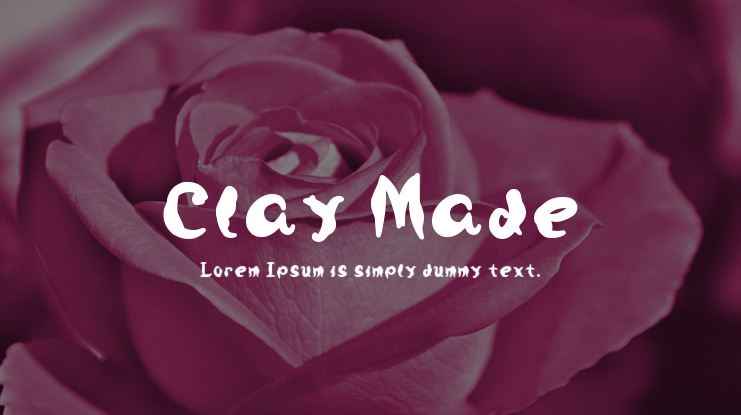 Clay Made Font