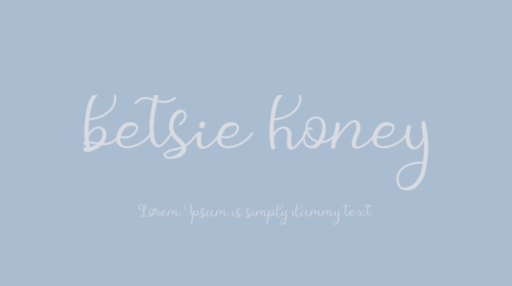 betsie honey Font