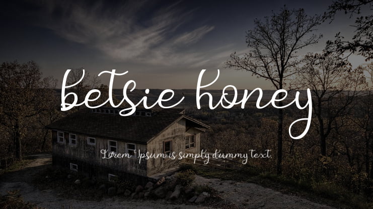 betsie honey Font
