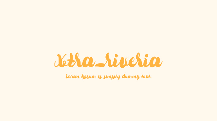 xtra_riveria Font