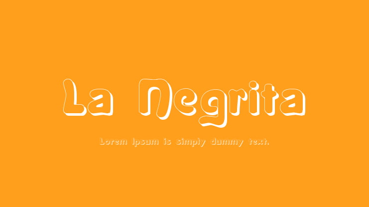 La Negrita Font Family
