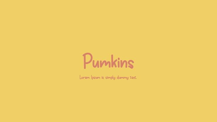 Pumkins Font