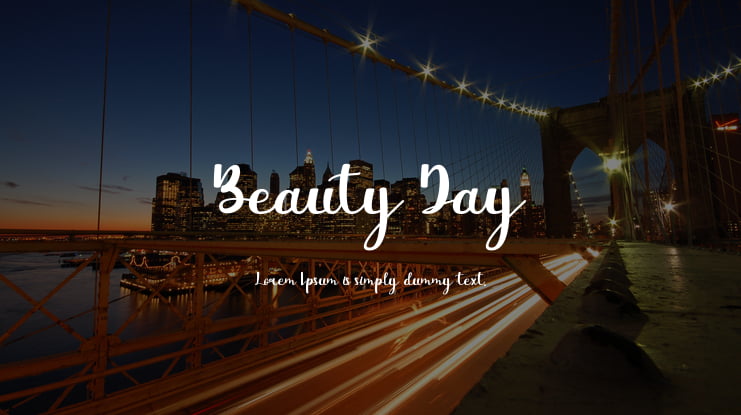 Beauty Day Font