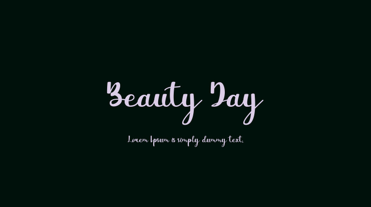 Beauty Day Font