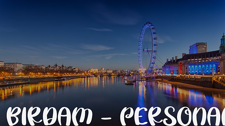 Birdam - PERSONAL Font