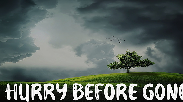 Hurry Before Gone Font