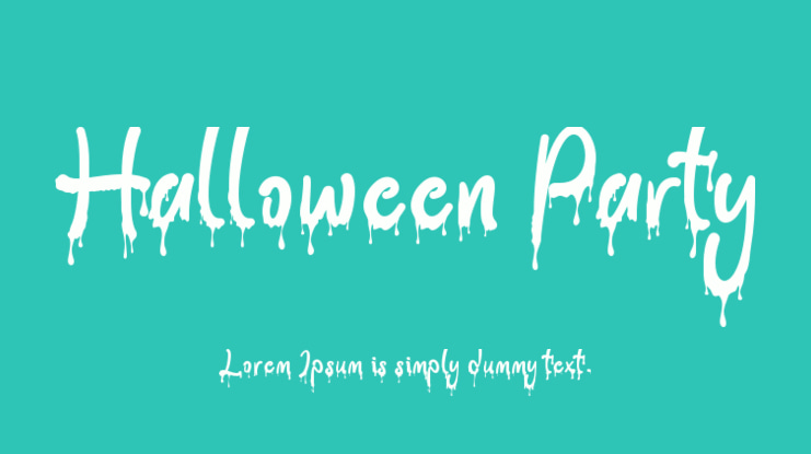 Halloween Party Font