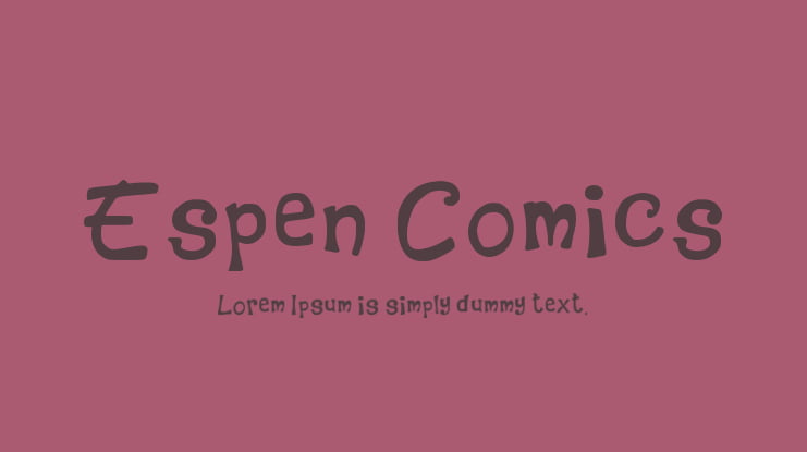 Espen Comics Font