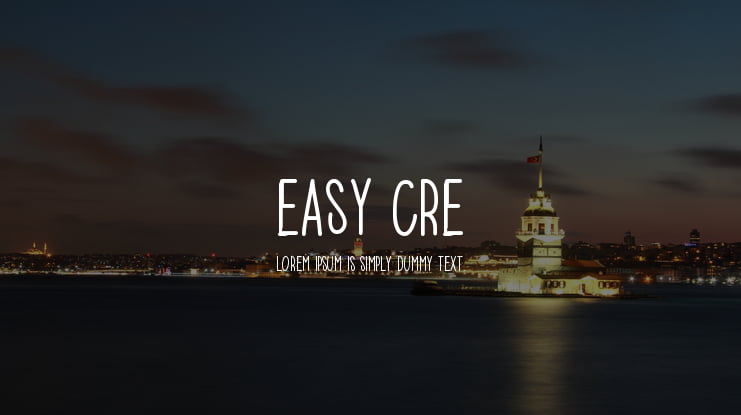 easy cre Font