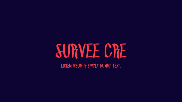 SURVEE CRE Font