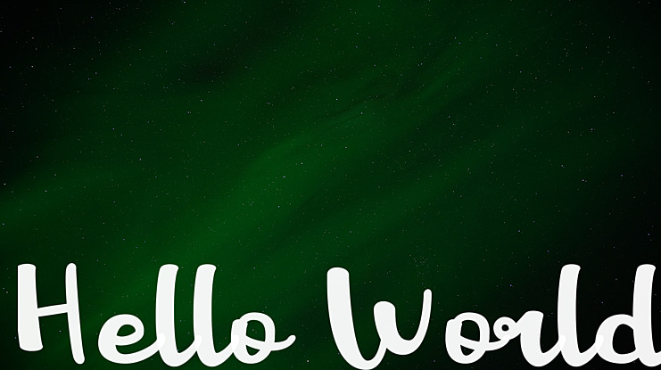 Hello World Font