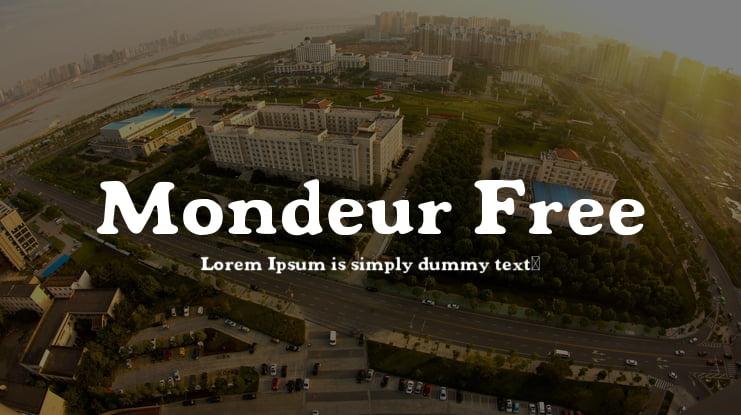 Mondeur Free Font Family