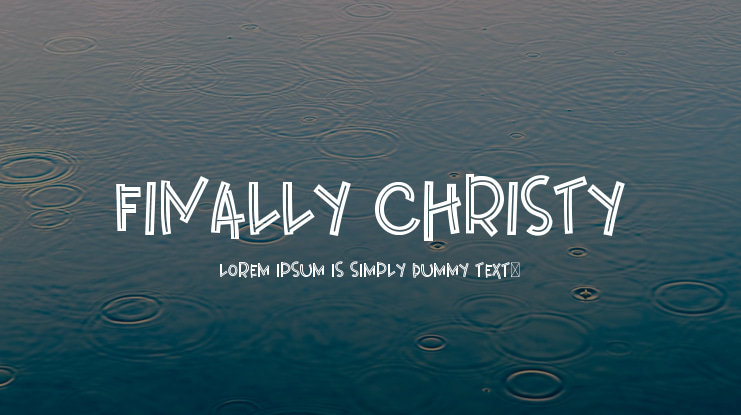 Finally Christy Font