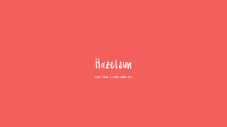 Hazelsun Font
