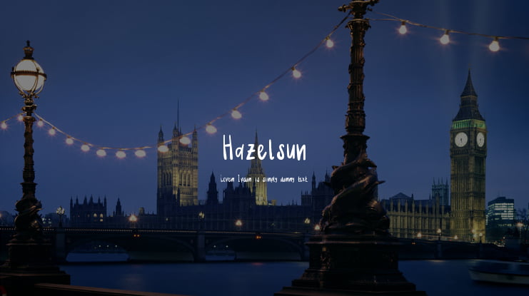 Hazelsun Font