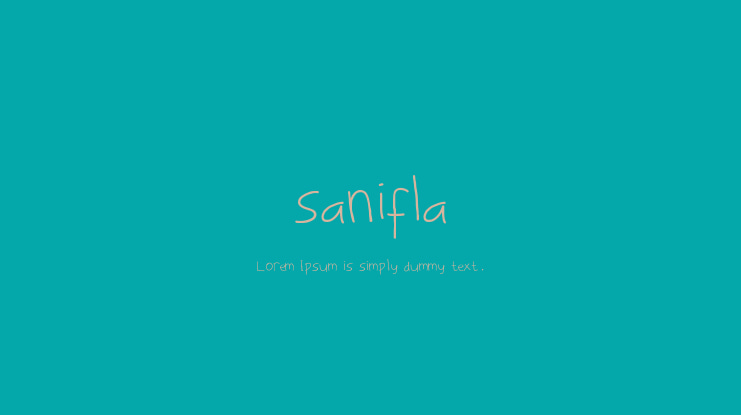 sanifla Font