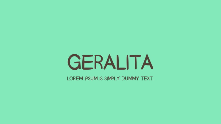 Geralita Font