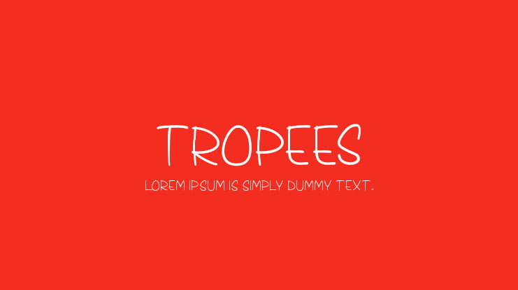 Tropees Font