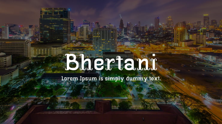 Bhertani Font