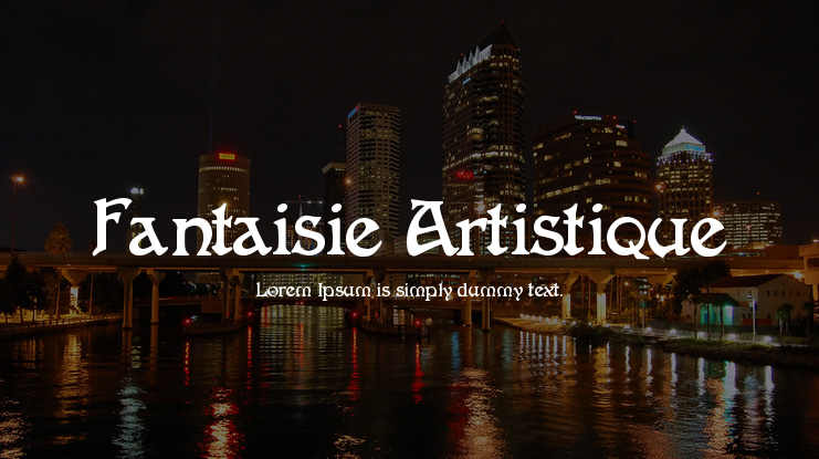 Fantaisie Artistique Font