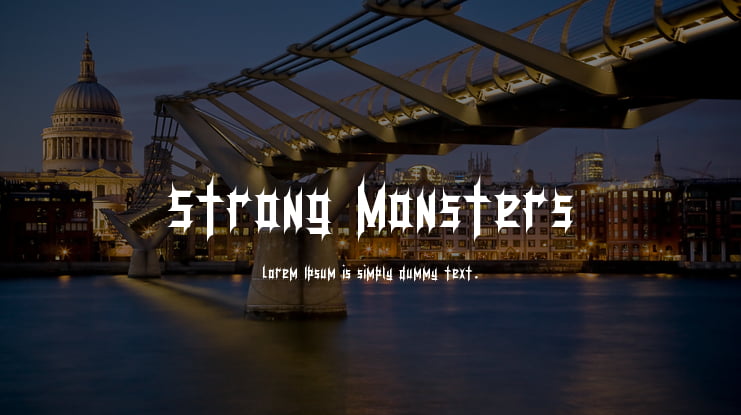 Strong Monsters Font