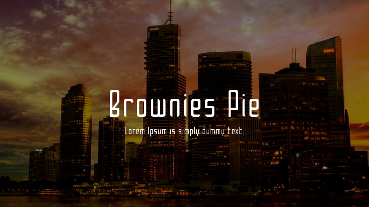 Brownies Pie Font
