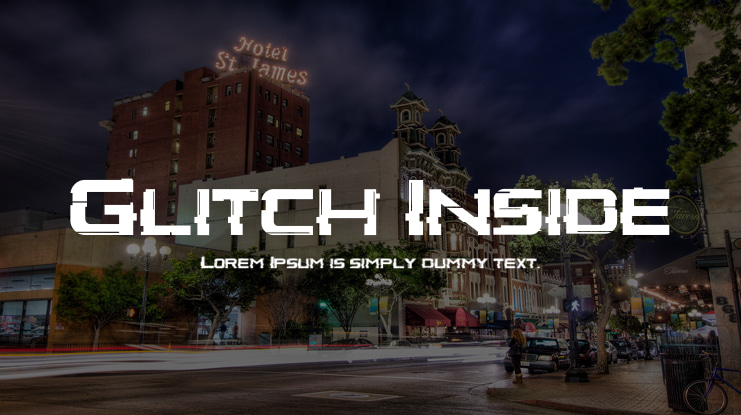 Glitch Inside Font