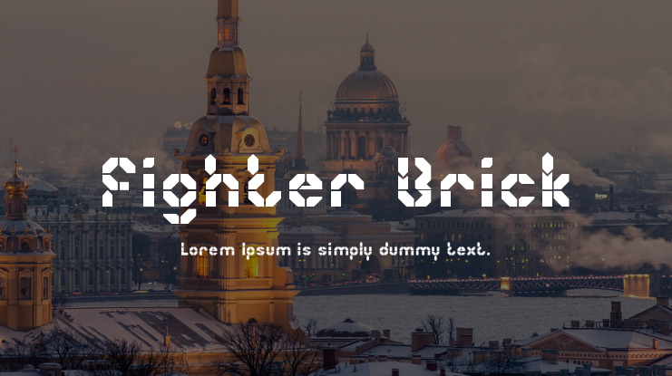 Fighter Brick Font